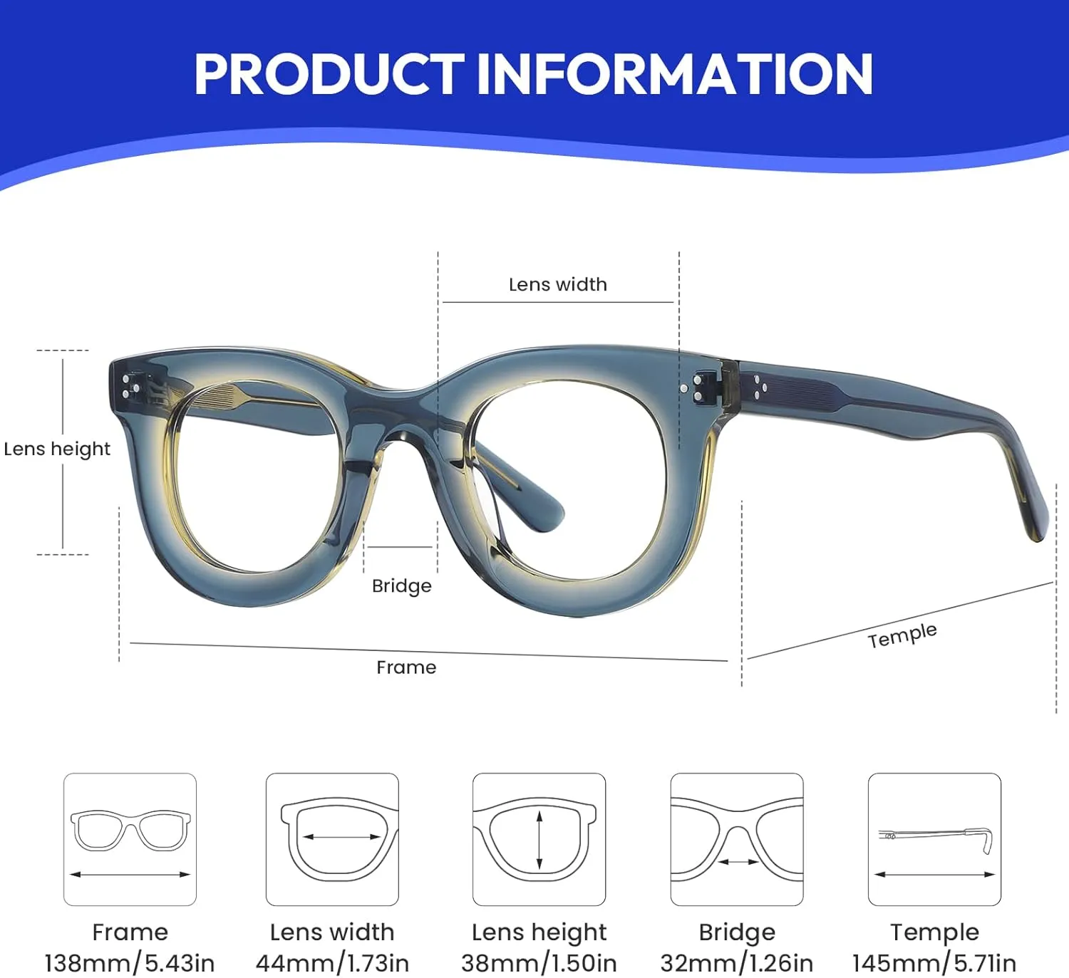 Blue Light Blocking Reading Glasses - Glasses Readers for Women Reader Eyeglasses Anti Glare Reading Glasses Stylish FT2052