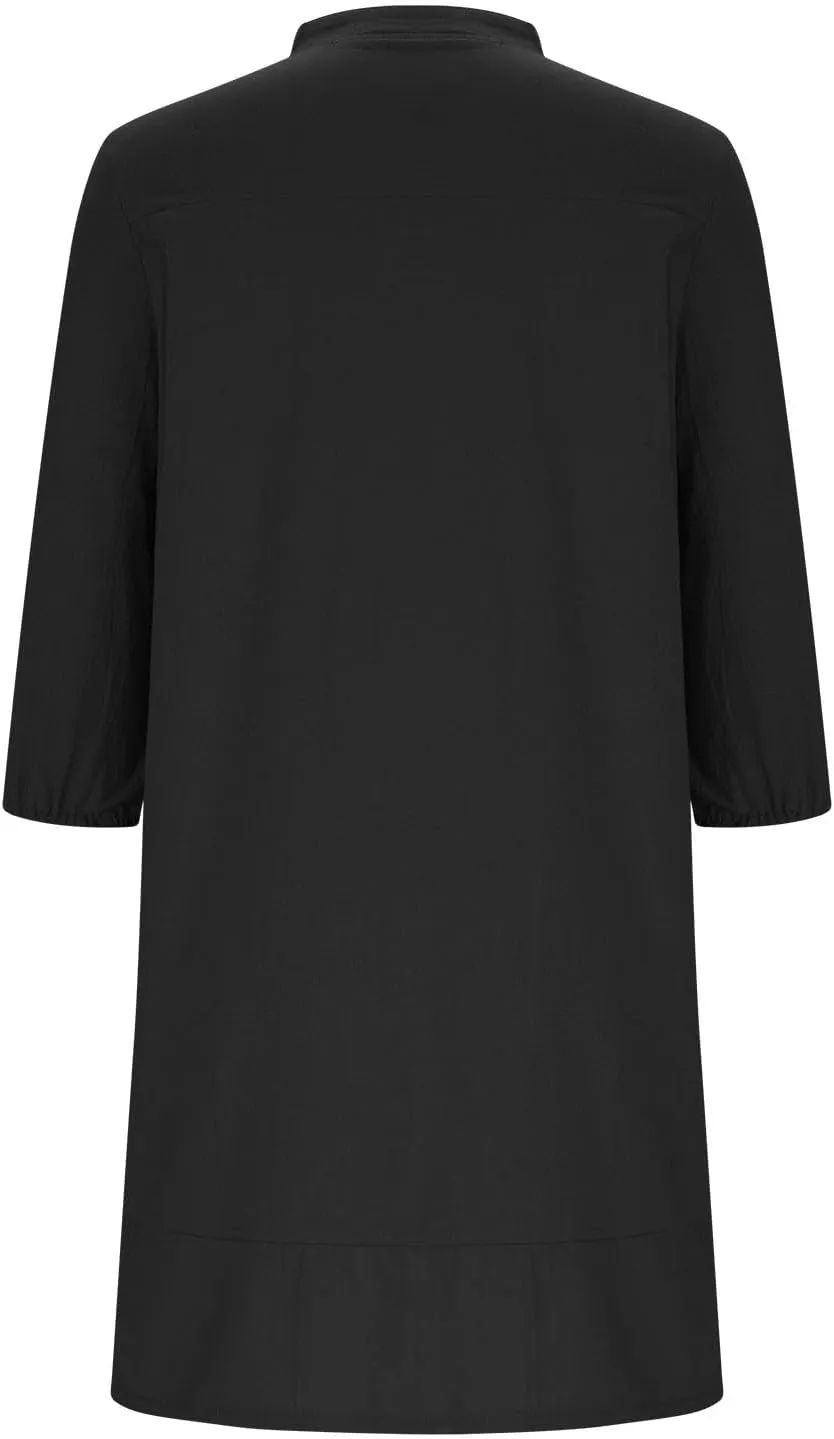 Borniu Women Casual Summer Summer Dresses Tie V Neck Half Sleeve High Waist Ruffle Tiered A Line Swing Tunic Mini Dress
