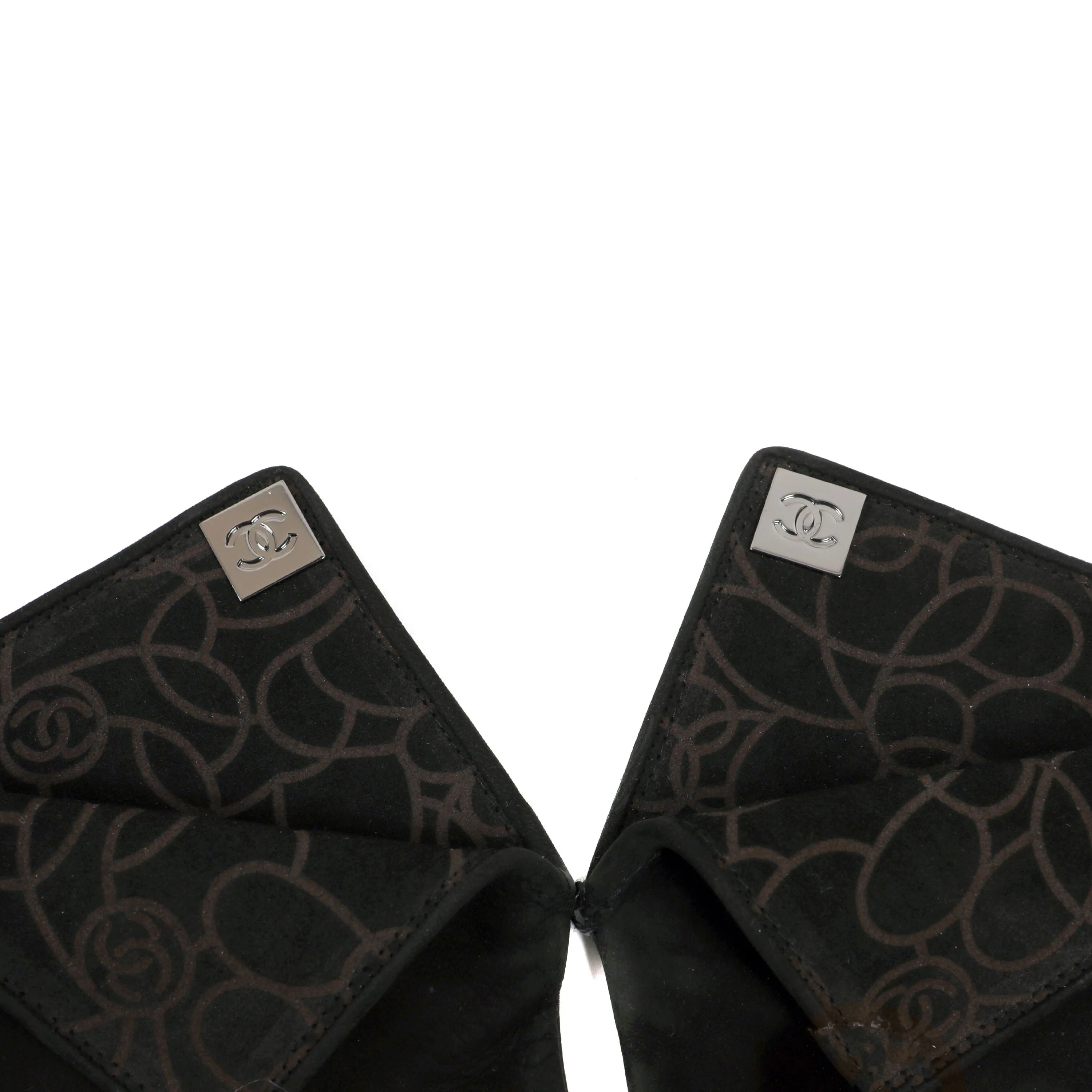 Chanel Black Suede Gloves