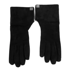 Chanel Black Suede Gloves