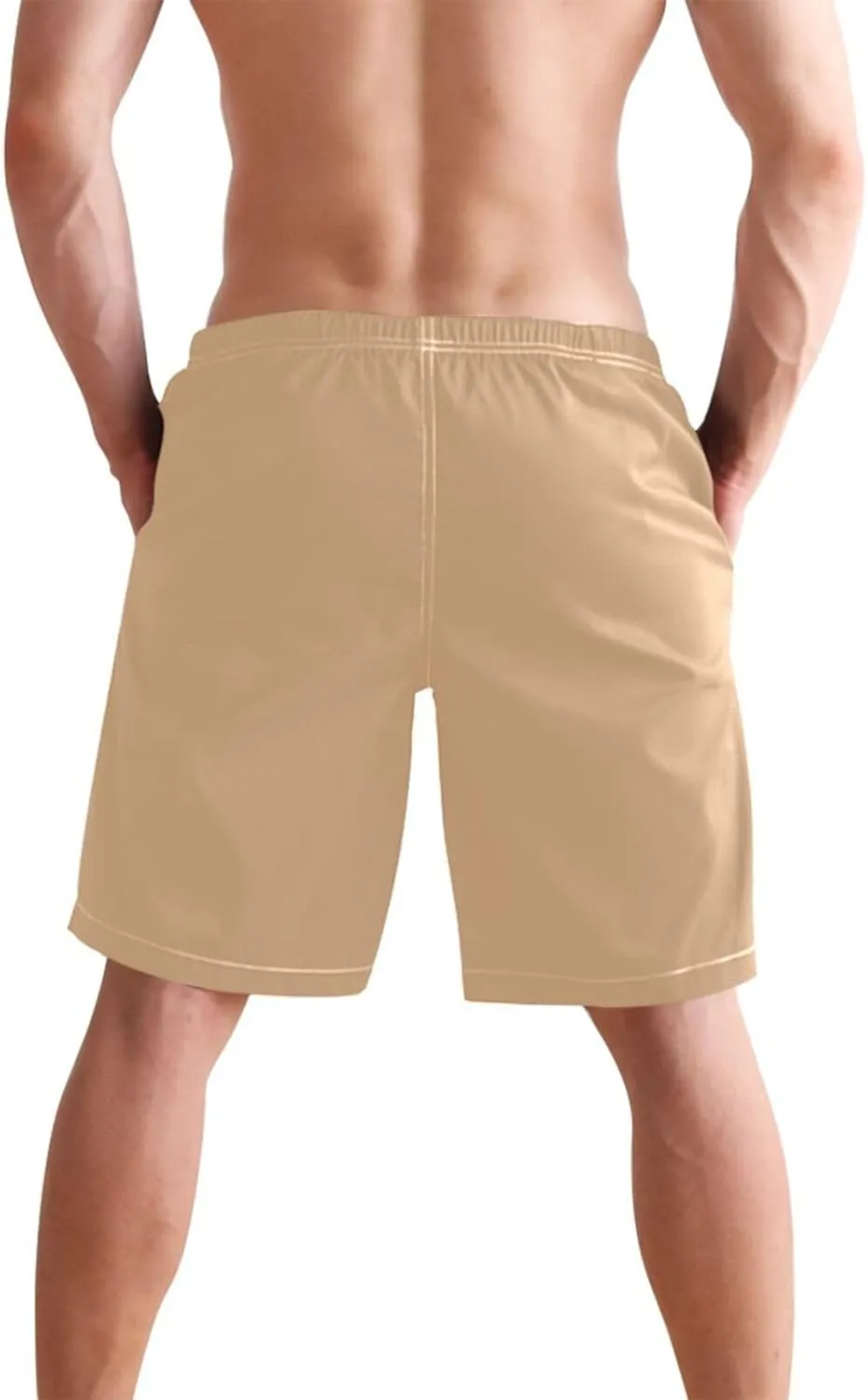 CHIFIGNO Trendy African Masks Black Swimming Shorts Men, Board Shorts for Men Swim, Small Quick Dry Swim Trunks Men