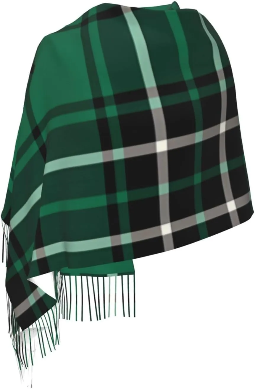 Clan Ross Hunting Tartan Imitation Cashmere Tassel Scarf Winter Scarf Autumn Softest Classic Warm