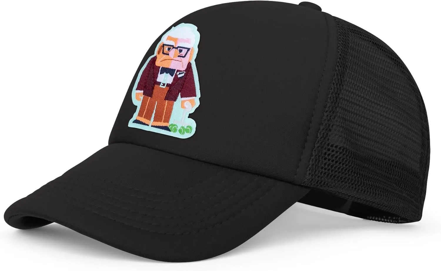 Disney Adult Trucker Hat, UP, Carl Fredricksen Mesh Snapback Baseball Cap