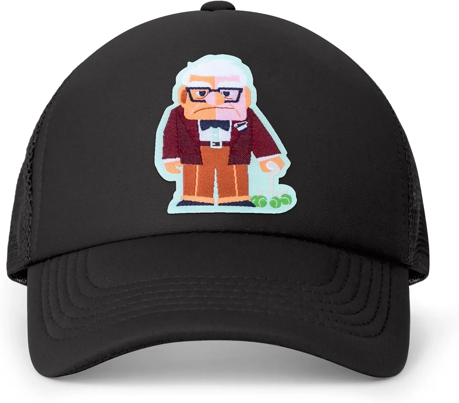 Disney Adult Trucker Hat, UP, Carl Fredricksen Mesh Snapback Baseball Cap