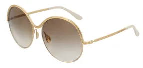 Elie Saab ES011S 001Q Gold Round Sunglasses