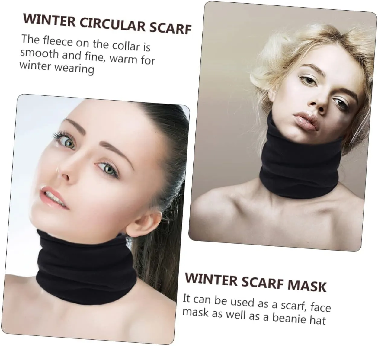 Fleece Scarf Mens Bandanas Neck Warmer Bandana Winter Coverings for Men Mens Scarf Scarf
