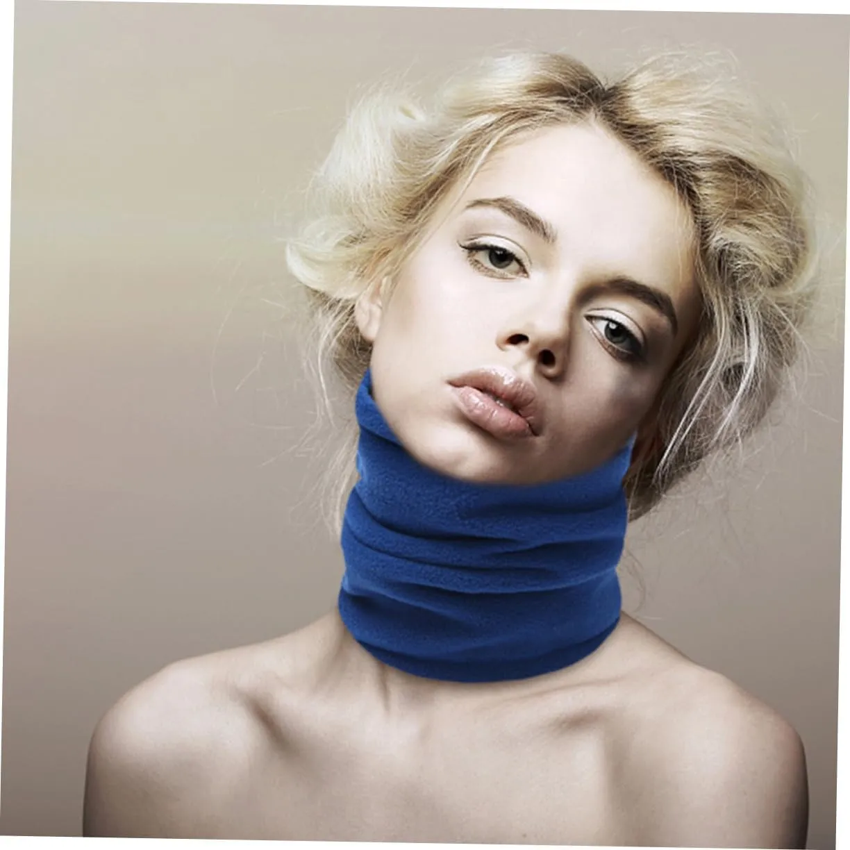 Fleece Scarf Neck Circle Scarf Scarf Winter Circular Scarf Winter Coverings for Men Jersey