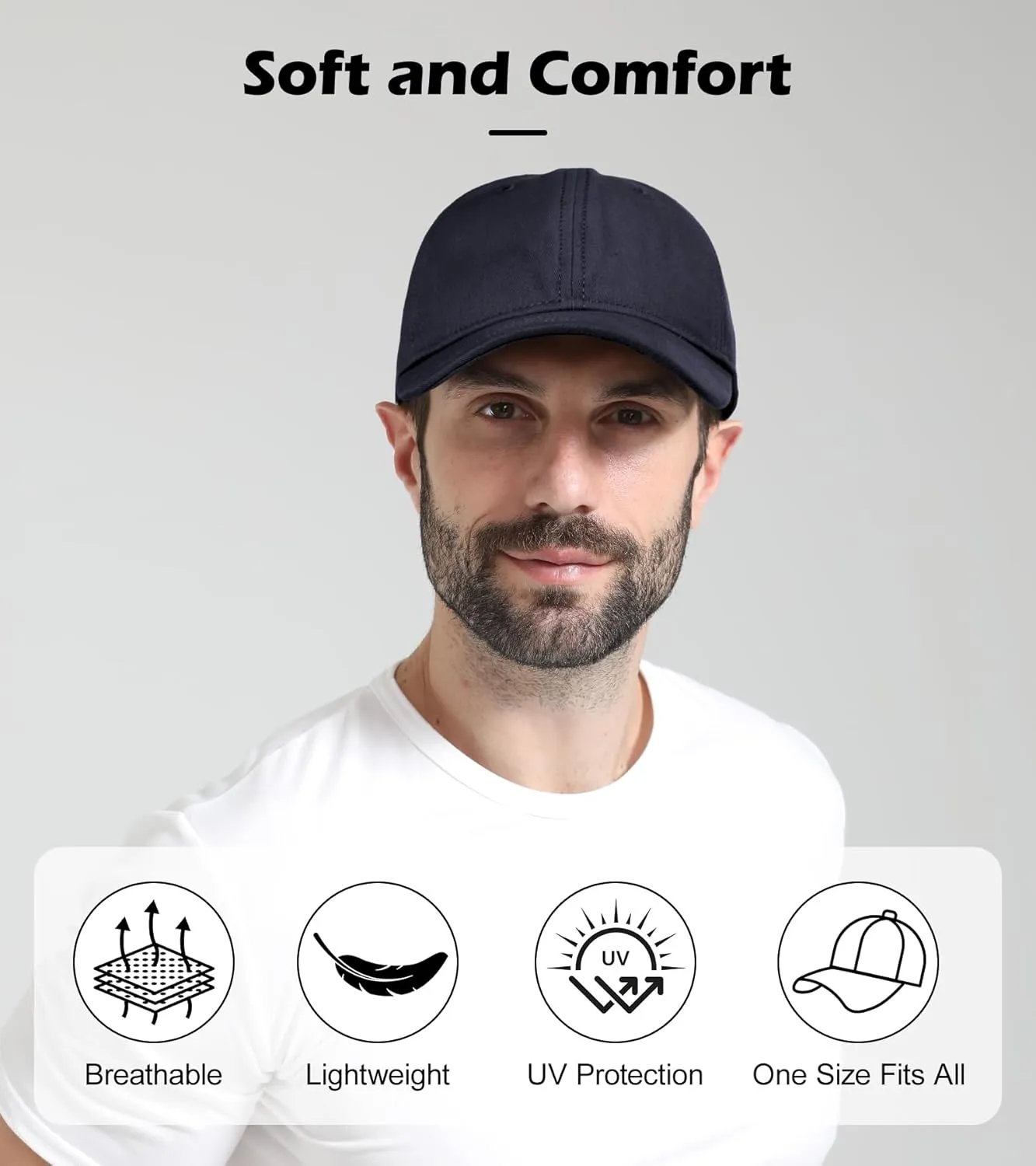 LiuSuper Hats for Small Heads Men, Petite Baseball Caps for Women, XXS Adjustable Trucker Hat Dad Hat(21.3"-22.8", 54cm-58cm)