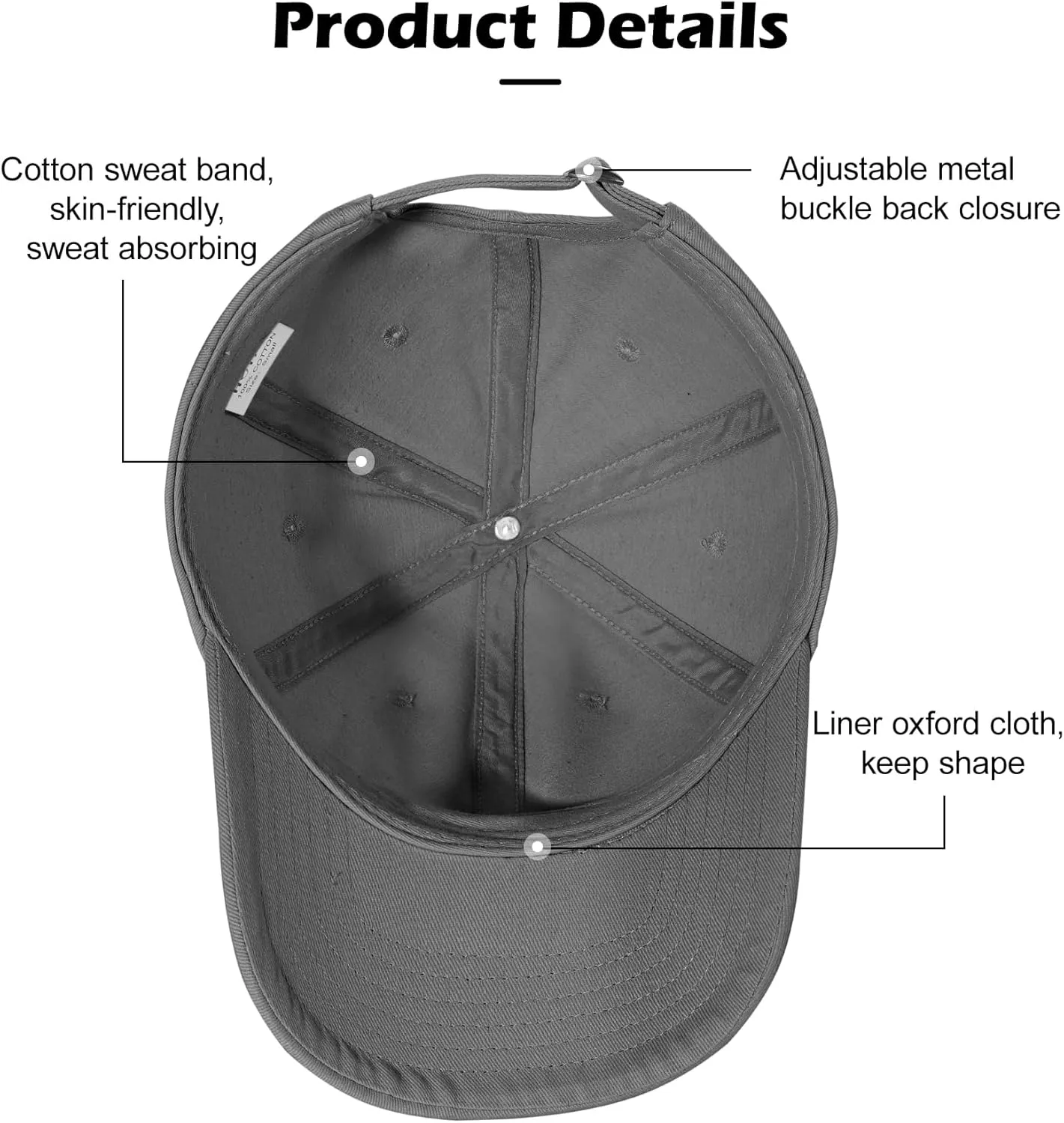 LiuSuper Hats for Small Heads Men, Petite Baseball Caps for Women, XXS Adjustable Trucker Hat Dad Hat(21.3"-22.8", 54cm-58cm)