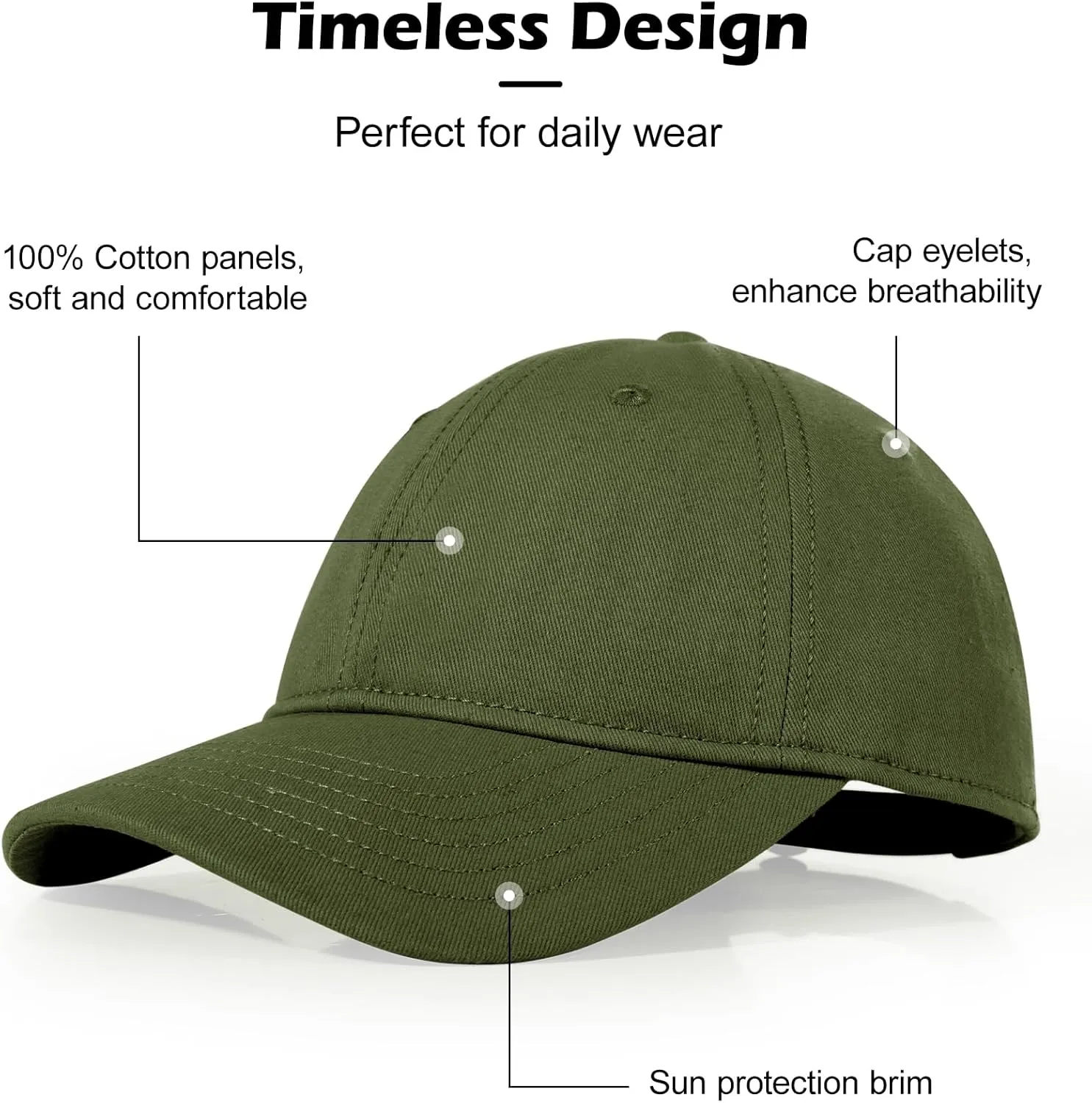 LiuSuper Hats for Small Heads Men, Petite Baseball Caps for Women, XXS Adjustable Trucker Hat Dad Hat(21.3"-22.8", 54cm-58cm)