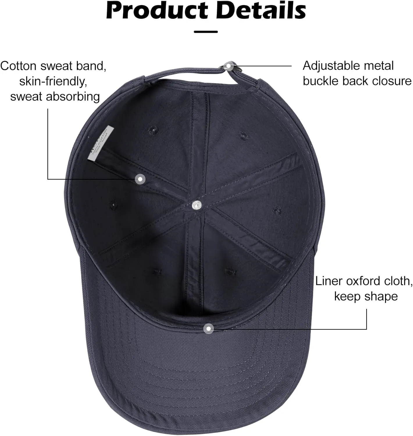 LiuSuper Hats for Small Heads Men, Petite Baseball Caps for Women, XXS Adjustable Trucker Hat Dad Hat(21.3"-22.8", 54cm-58cm)