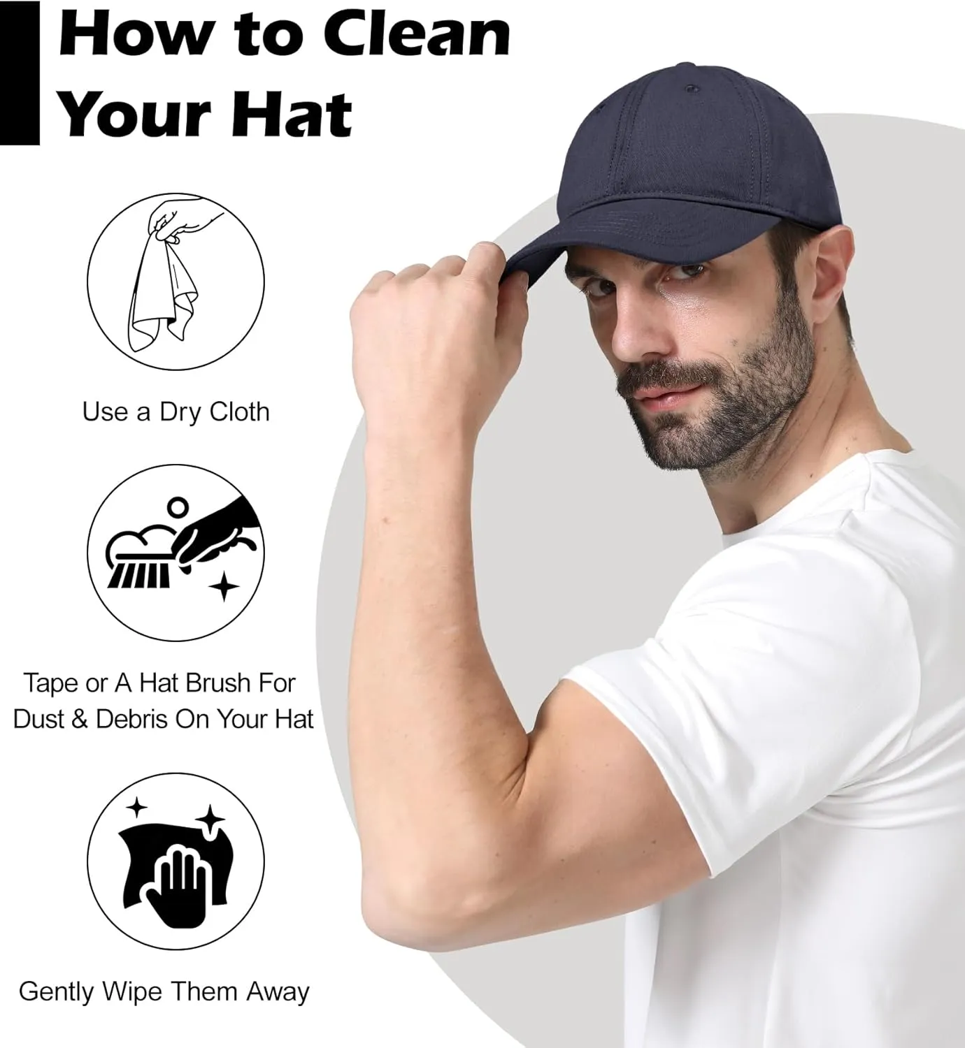 LiuSuper Hats for Small Heads Men, Petite Baseball Caps for Women, XXS Adjustable Trucker Hat Dad Hat(21.3"-22.8", 54cm-58cm)