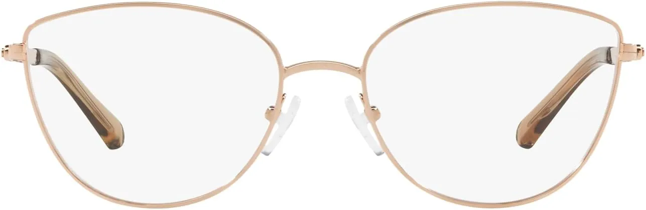 Michael Kors Women's MK3030 Buena Vista Cat Eye Prescription Eyewear Frames, Rose Gold/Demo Lens, 54 mm