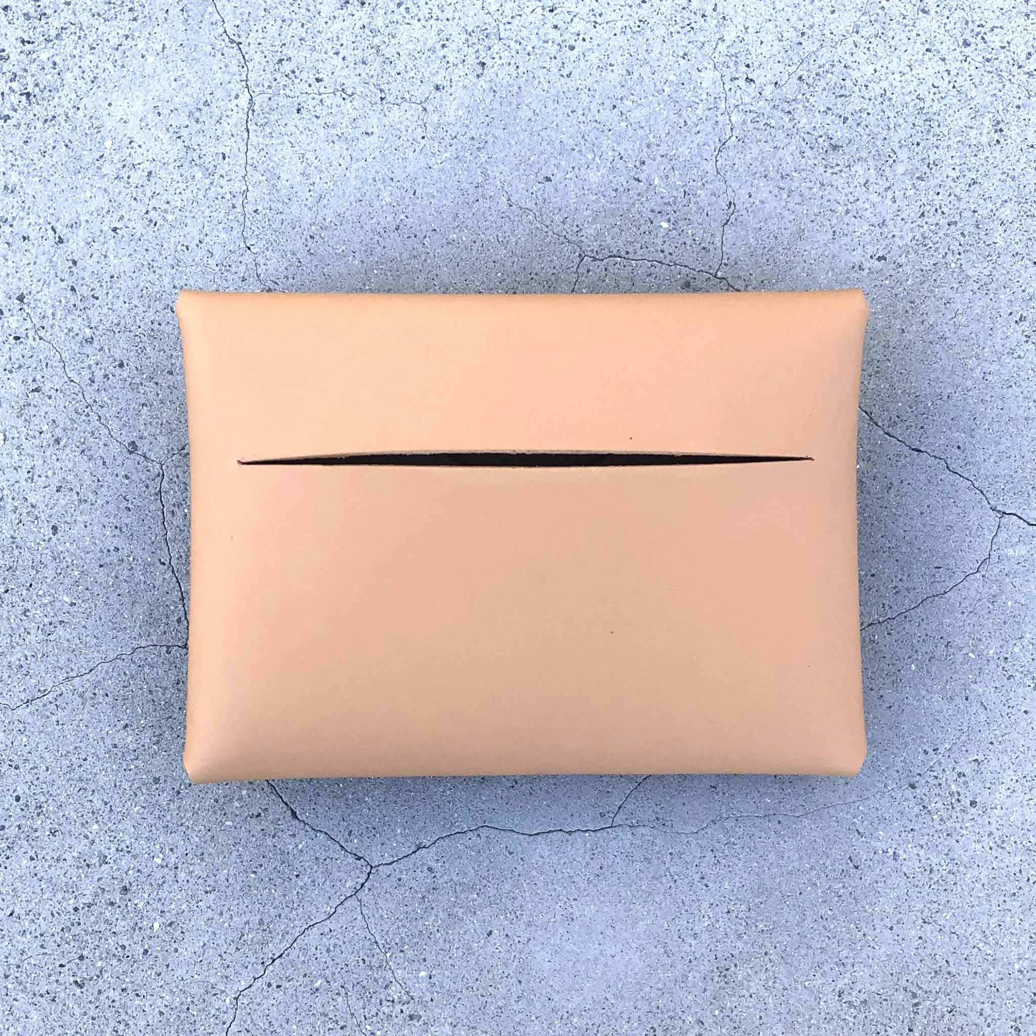 Minimal card holder wallet- Cashew