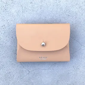 Minimal card holder wallet- Cashew