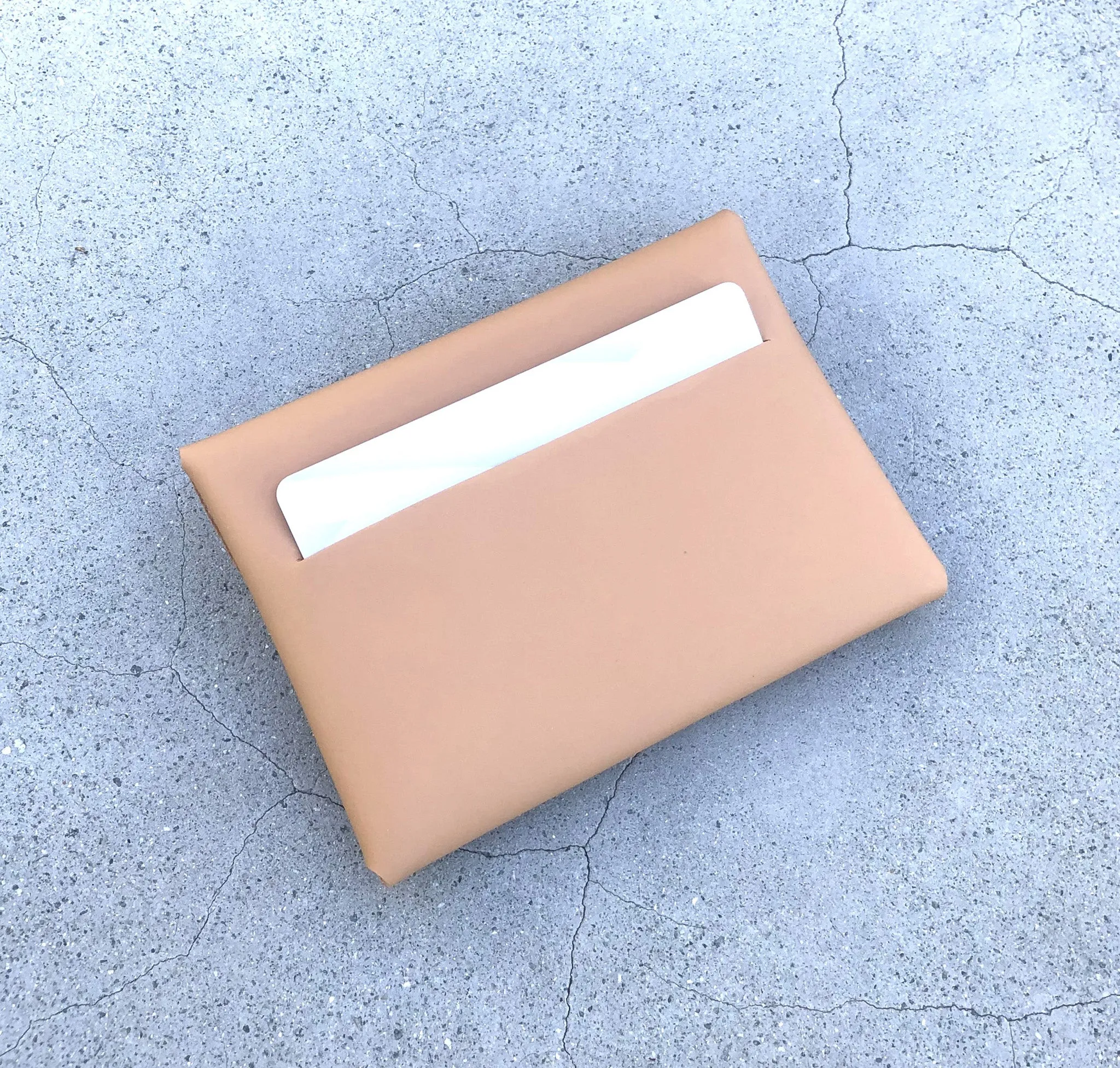 Minimal card holder wallet- Cashew