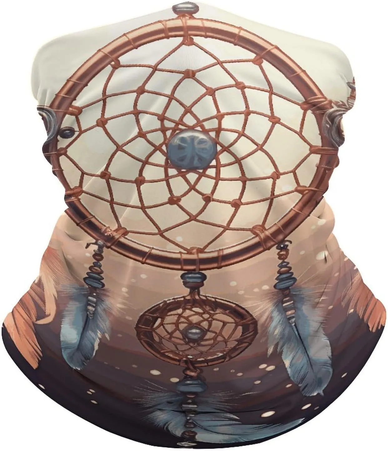 Native American Dream Catcher Neck Gaiter UV Sun Protection Balaclava Breathable Ski Face Mask for Men Women Versatile Cover Scarf Bandana Head Wrap