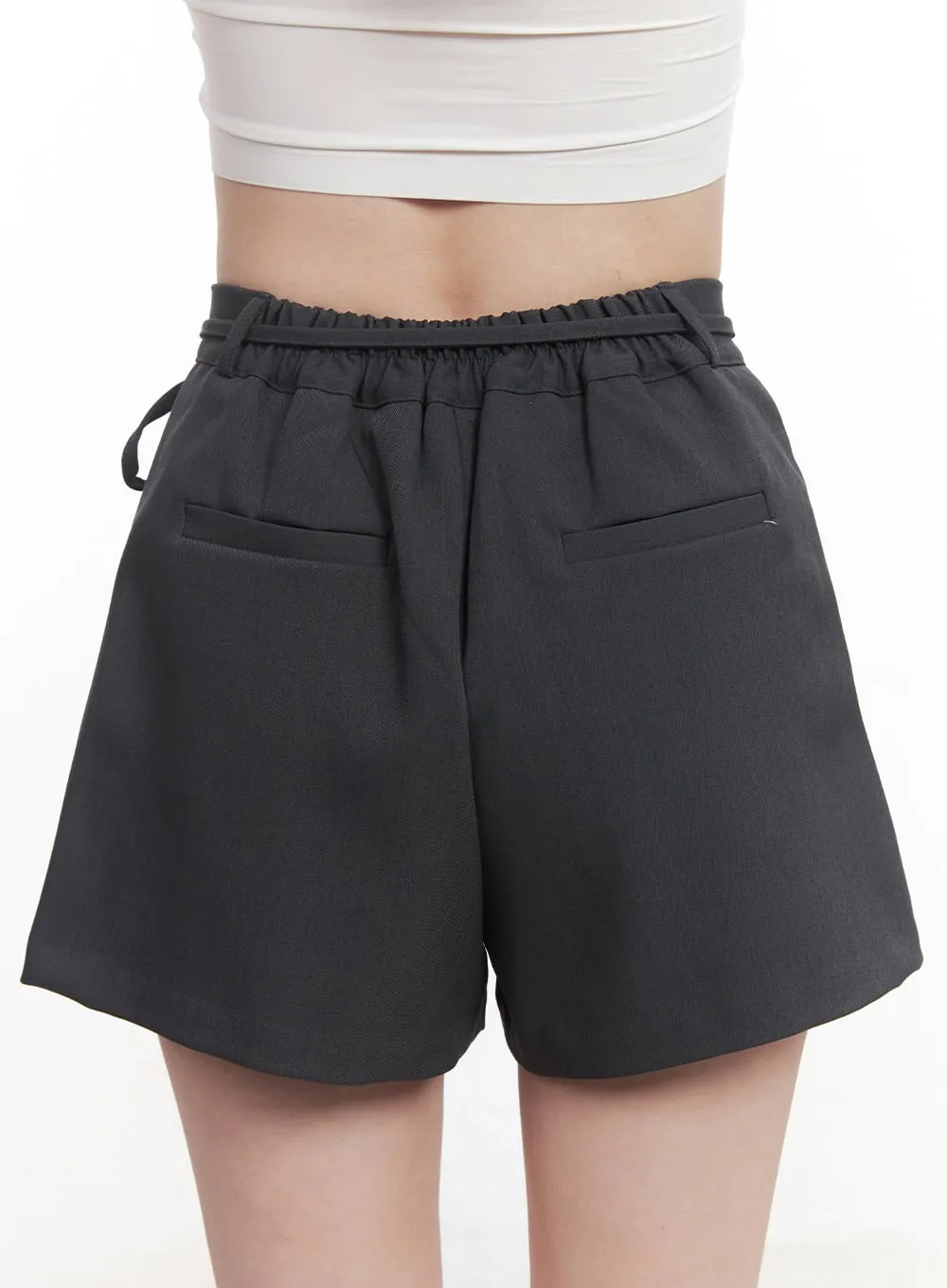 Pintuck Tailored Shorts CA502