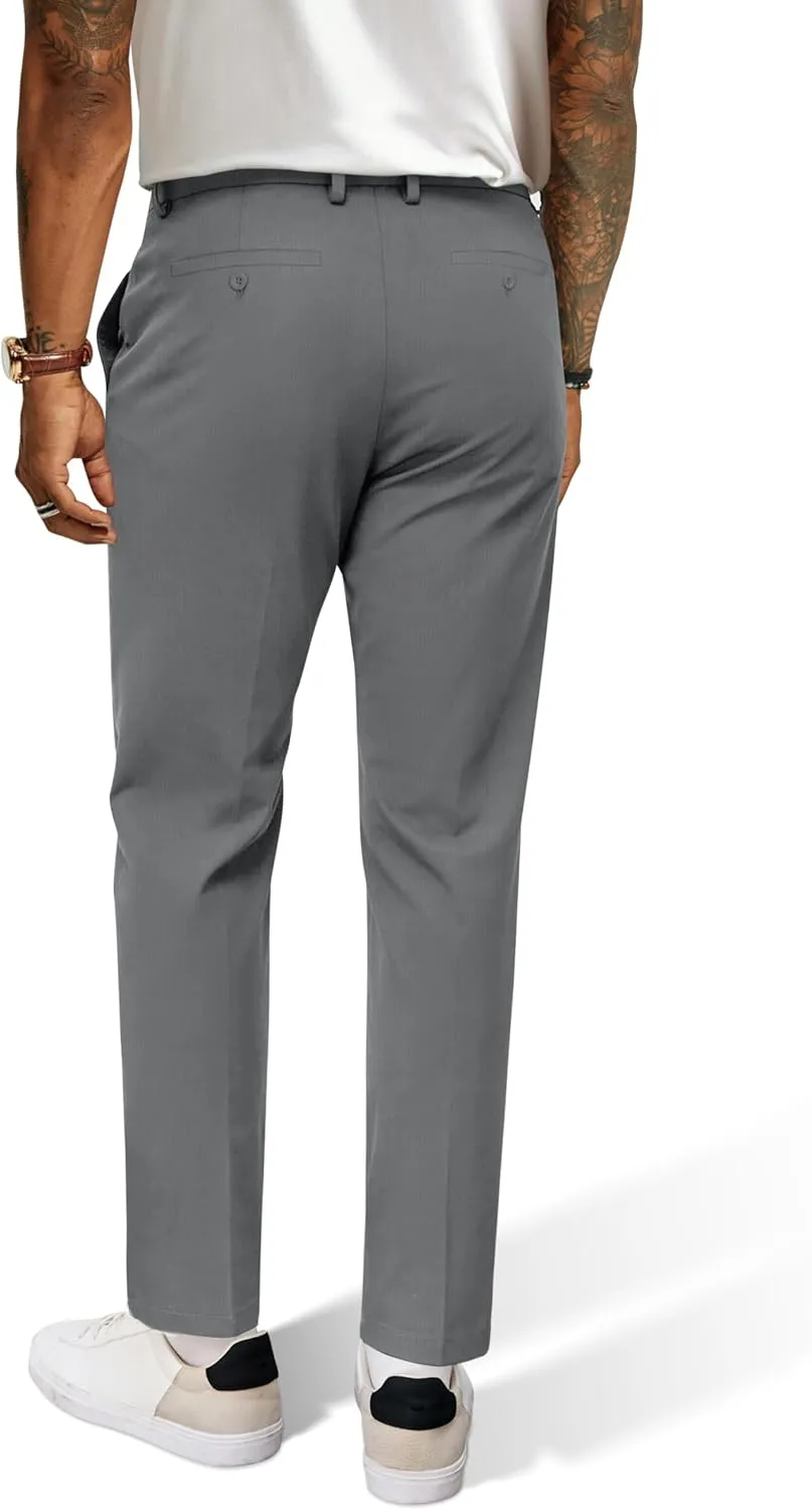 PJ PAUL JONES Mens Stretch Golf Pants Quick Dry Lightweight Casual Pants with Pockets