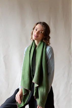 The STABLE Irish Linen Scarf - Moss Green