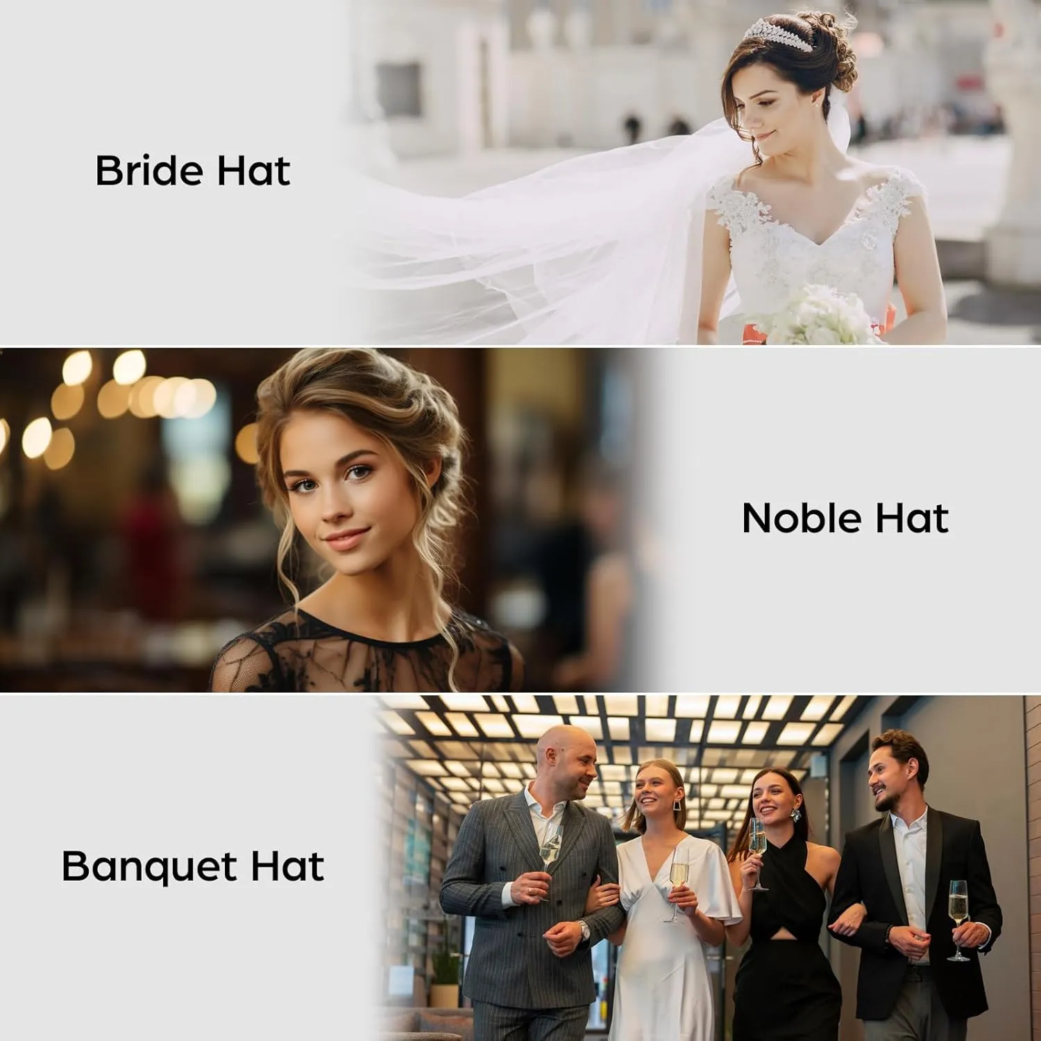 Toyvian 2 Pack Fascinator Hats - Church & Wedding Hats for Women, Sinamay Material