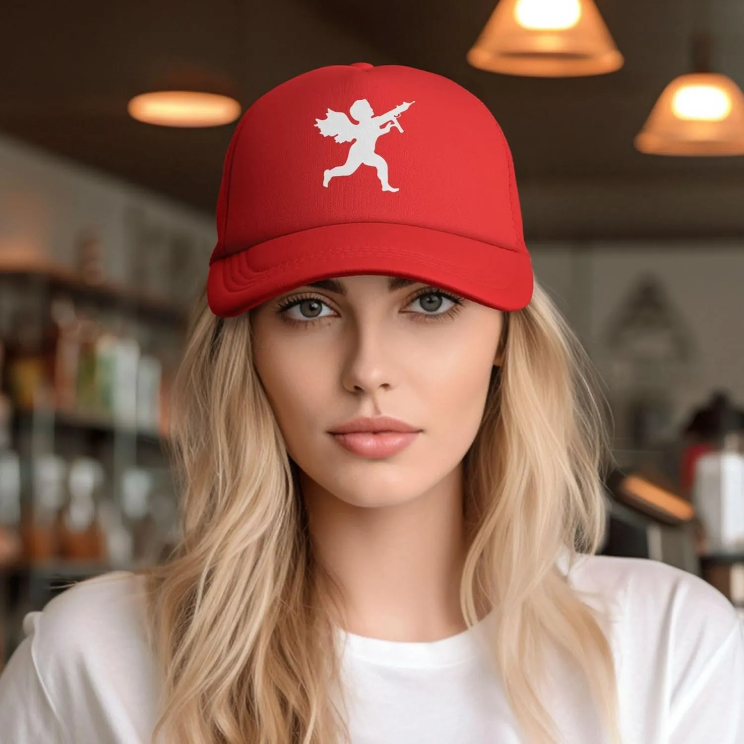 Vanilla Ice Cupid Logo,Baseball Caps Canvas Mesh Back Caps Trucker Caps