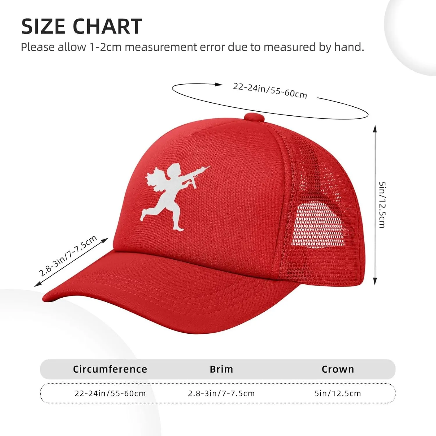 Vanilla Ice Cupid Logo,Baseball Caps Canvas Mesh Back Caps Trucker Caps