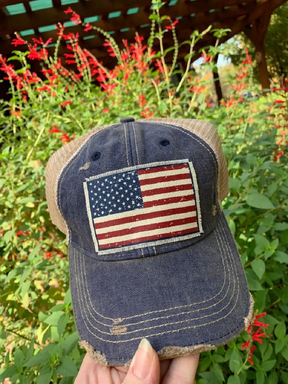 Vintage Life Funny Hats for Women and Girls, Distressed Trucker Baseball Cap with Sayings