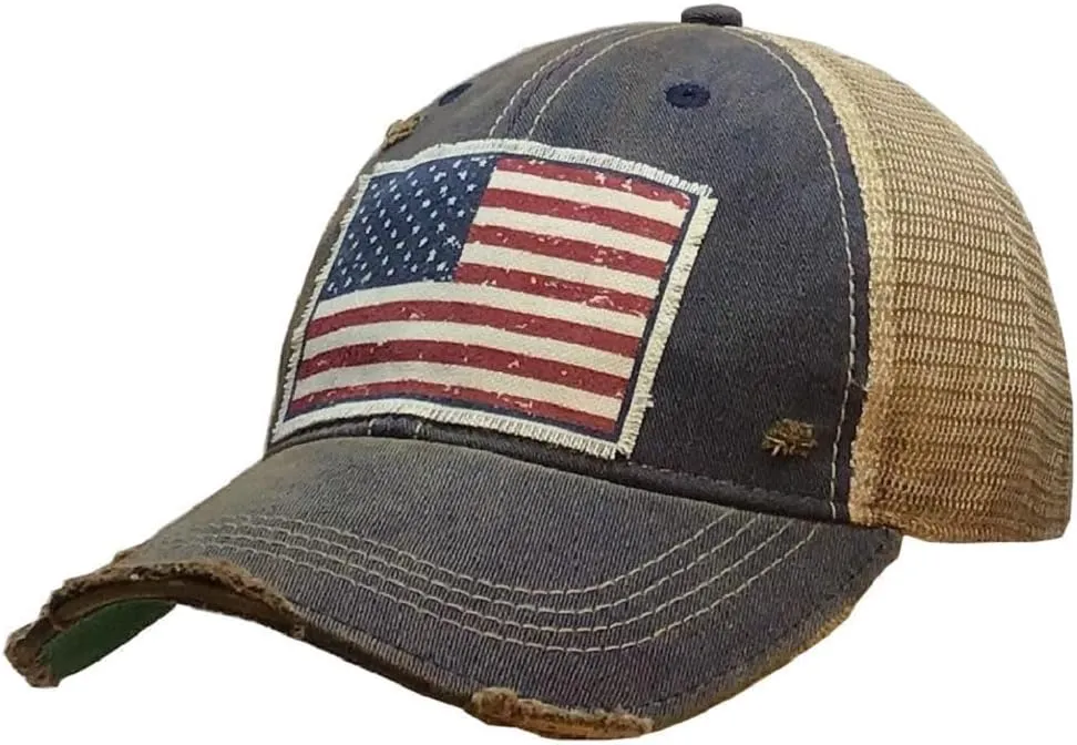 Vintage Life Funny Hats for Women and Girls, Distressed Trucker Baseball Cap with Sayings