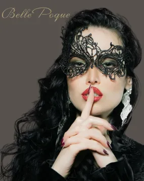 Vintage Solid Color Decorative Masks Sexy Hollow Lace Eye-mask