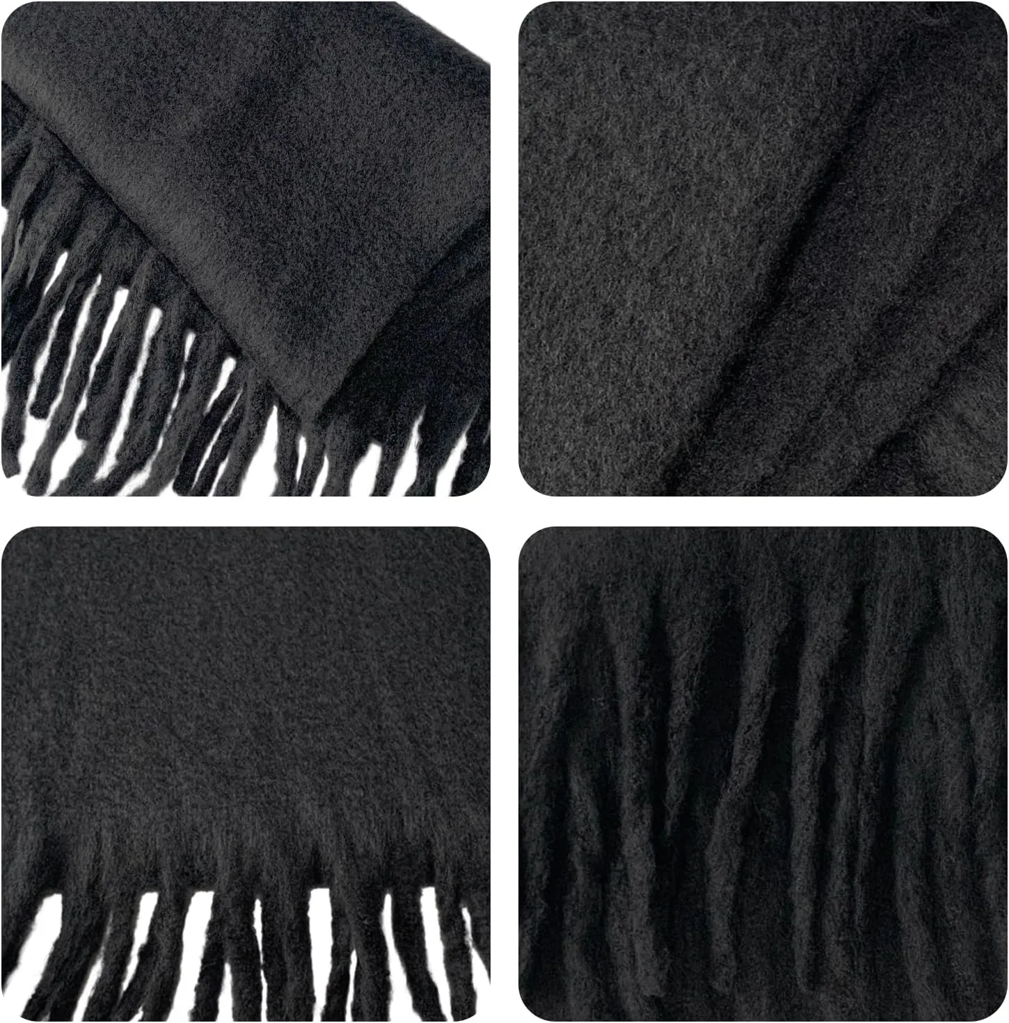 Winter Scarf for Women Big Chunky Scarf Solid Warm Soft Oversized Thick Blanket Scarves Shawl Cashmere Feel